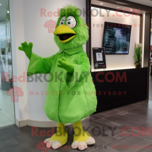 Grünes Huhn Maskottchen...