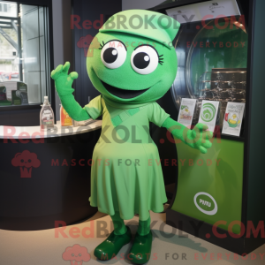 Zielony baseballhanske...