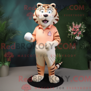 Peach Tiger Maskottchen...