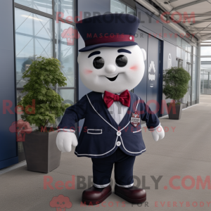 Navy Raspberry mascot...