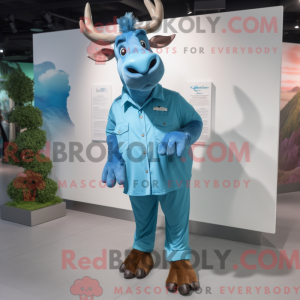 Disfraz de mascota Cyan Elk...