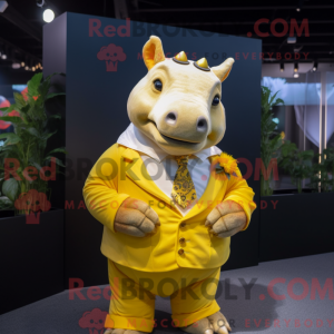 Yellow Rhinoceros mascot...