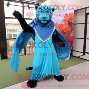 Sky Blue Panther mascot...