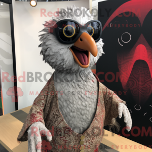 Grå Tandoori Kylling maskot...