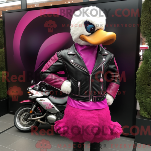 Maskotdraktfigurat Magenta...