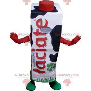 Mascot cartón de leche gigante blanco y negro - Redbrokoly.com