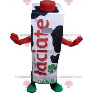 Mascot kæmpe hvid og sort mælkekarton - Redbrokoly.com