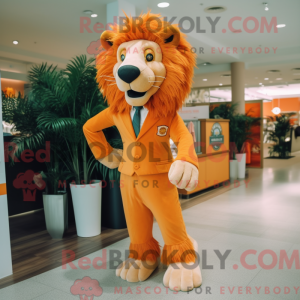 Orange Tamer Lion maskot...