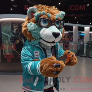 Teal Saber-Toothed Tiger...