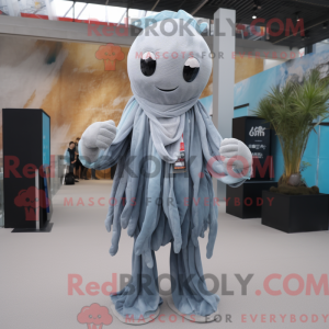 Grijze kwal mascottekostuum...