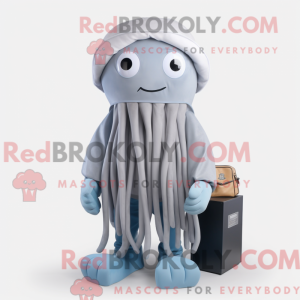 Grijze kwal mascottekostuum...