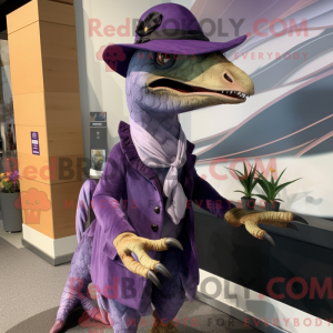 Disfraz de mascota púrpura...
