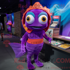 Purple Fish Tacos mascot...