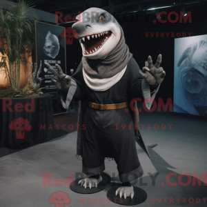 Sort Megalodon maskot...