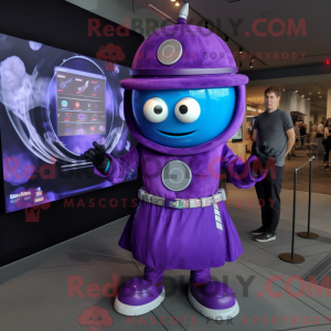 Purple Gyro mascot costume...