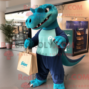 Cyan Iguanodon...