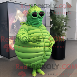 Limegrønn trilobitt máscara...