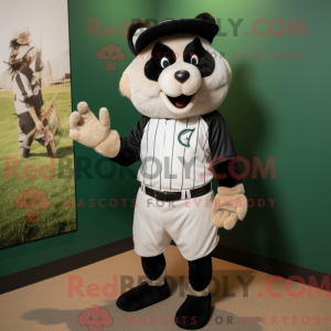 Oliven Skunk maskot kostume...