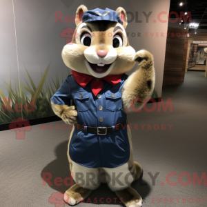Silver Chipmunk mascot...