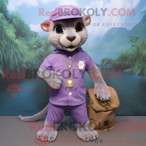Lavendel Jaguarundi máscara...