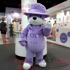 Lavendel Teddy Bear maskot...