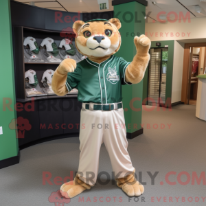 Green Mountain Lion mascot...