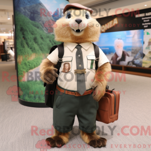 Marmot maskot kostume...