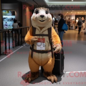 Marmot-mascottekostuumkarak...