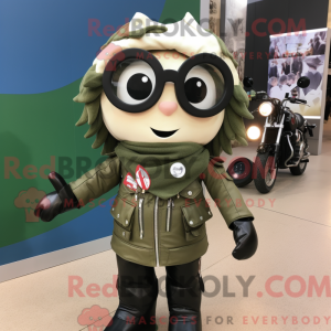 Olive Champagne mascot...