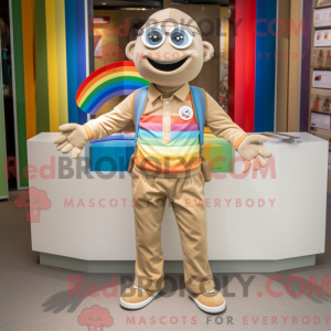 Tan Rainbow Maskottchen...