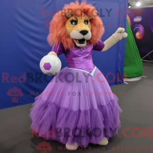 Lilla Tamer Lion maskot...