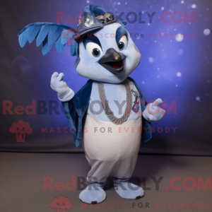 Máscara Silver Blue Jay com...