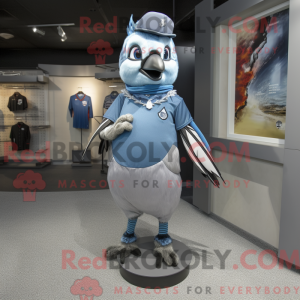 Silver Blue Jay mascot...
