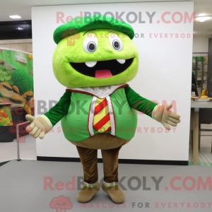 Oliven hamburger maskot...