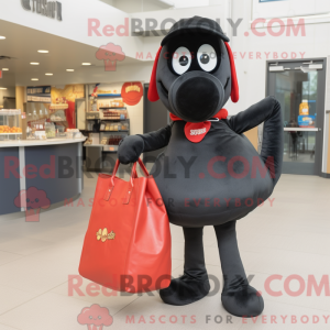 Black Hot Dog maskot...