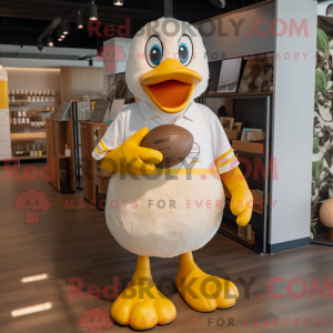Cream Duck Maskottchen...