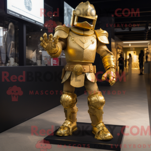 Goldenes Maskottchenkostüm...