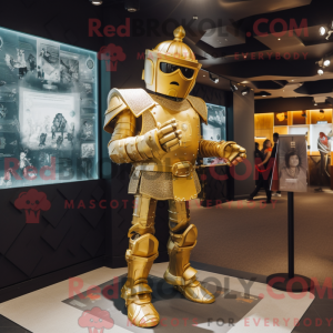 Goldenes Maskottchenkostüm...