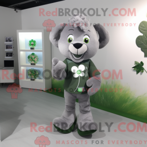 Gray Four Leaf Clover...