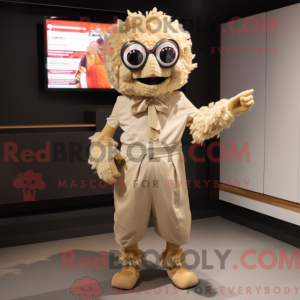Beige Fried Chicken mascot...