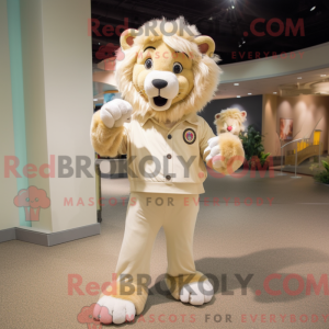 Cream Lion maskot...