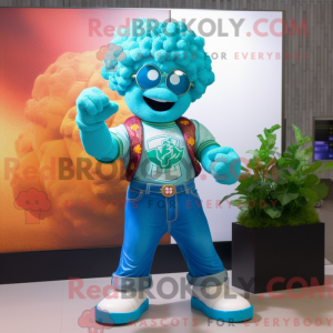 Turkis blomkål maskot...