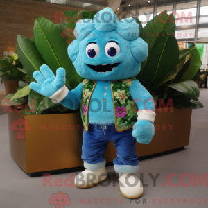 Turkis blomkål maskot...