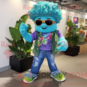 Turkis blomkål maskot...
