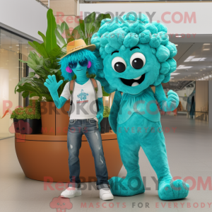 Turkis blomkål maskot...