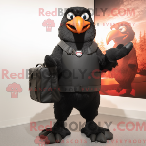 Black Falcon maskot kostyme...