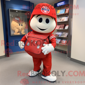 Red Astronaut mascot...