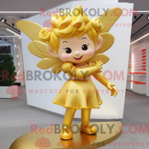 Guld Amor maskot kostume...
