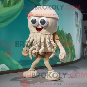 Máscara bege Kraken com...