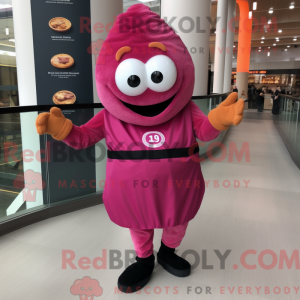 Magenta Bagels Maskottchen...